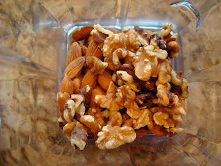 Nuts in blender