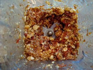 Blended up ingredients