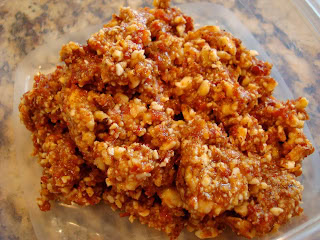 Raw Vegan Taco Nut "Meat" in container