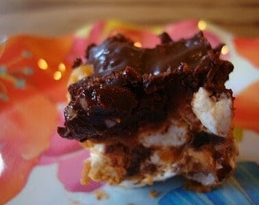 GF Peanut Butter Marshmallow Bars with Vegan Chocolate Frosting