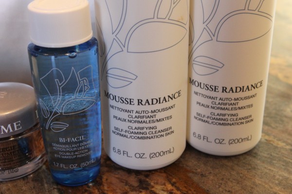 Mousse Radiance and Bi-Facil face product