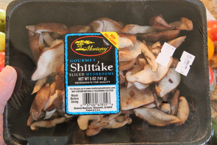Container of Shiitake Mushrooms
