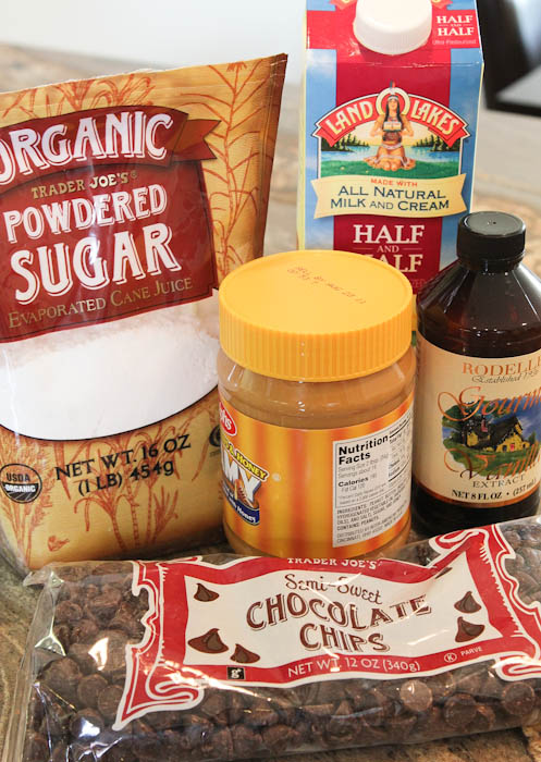 powdered sugar, chocolate chips, vanilla extract, ingredients