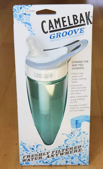 Camelbak groove blue water bottle