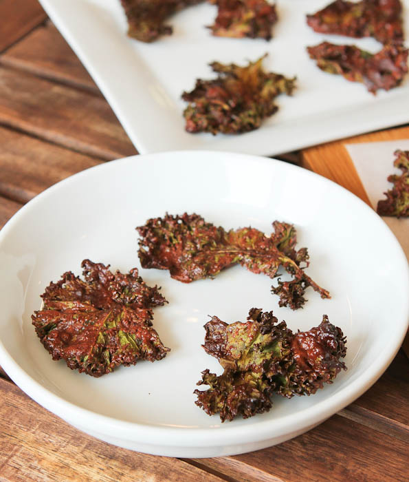 Chocolate Coconut Kale Chips