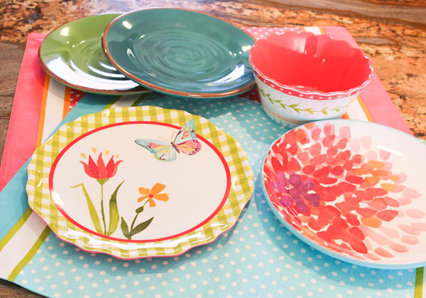 colorful plates