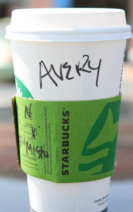 Averie's starbucks cup