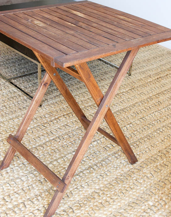 teak wood folding table