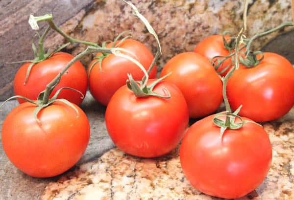 Vine ripened tomatoes