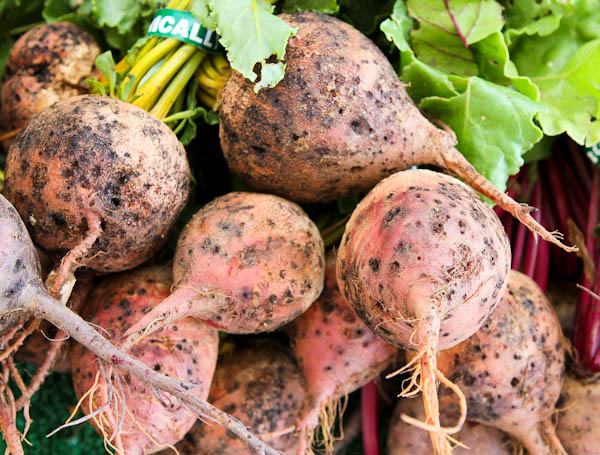 Beets in pile