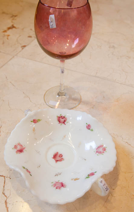 wine glass and dish