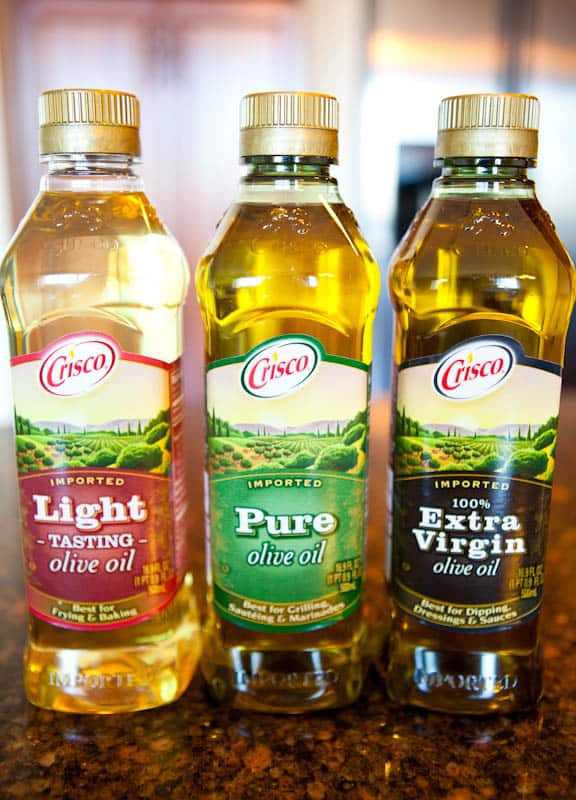 olive oil varieties from Crisco