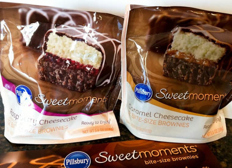 Pillsbury Sweet Moments Raspberry Cheesecake Bite-Size Brownies