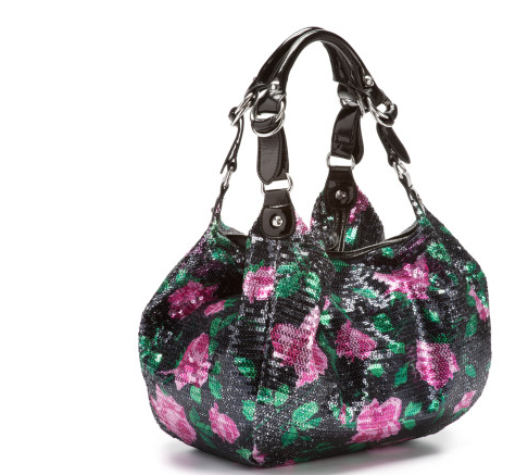 Betsey Johnson Bag with pink flowers