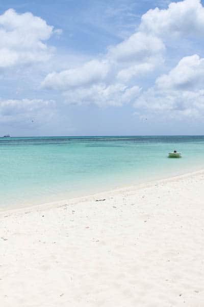 Aruba beach and ocean shore