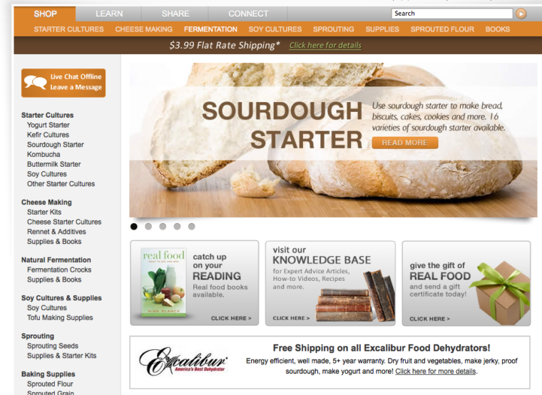 Cultures for health front page: Sourdough Starter