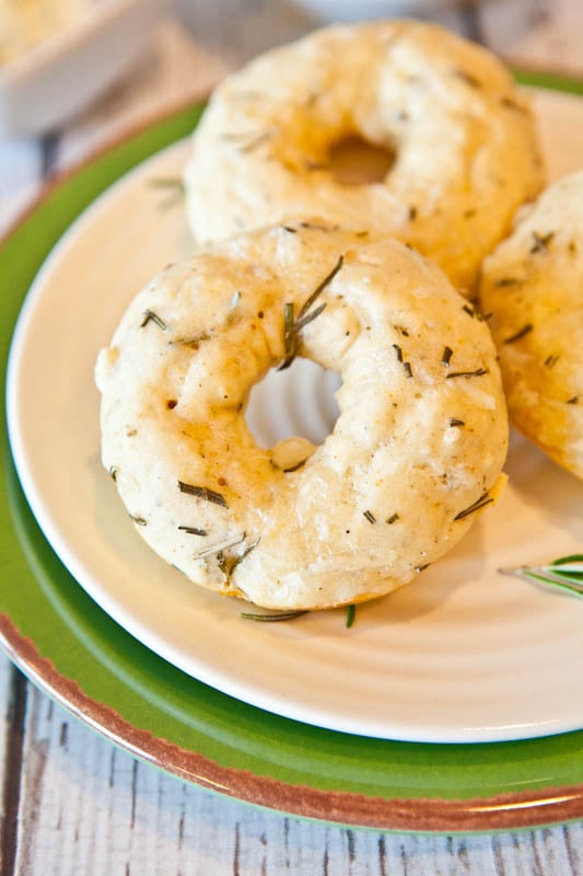 Baked Savory Cream Cheese and Herb Donuts