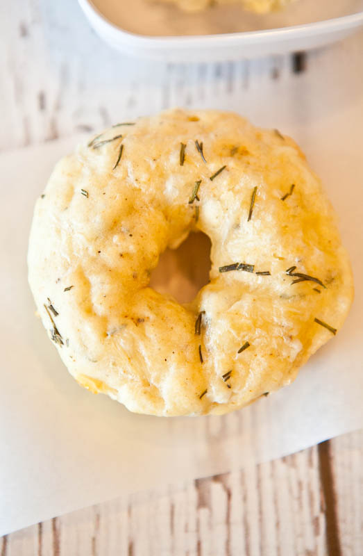 Baked Savory Cream Cheese & Herb Donuts 