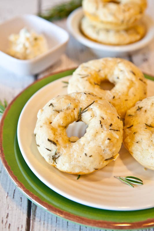 Baked Savory Cream Cheese & Herb Donuts