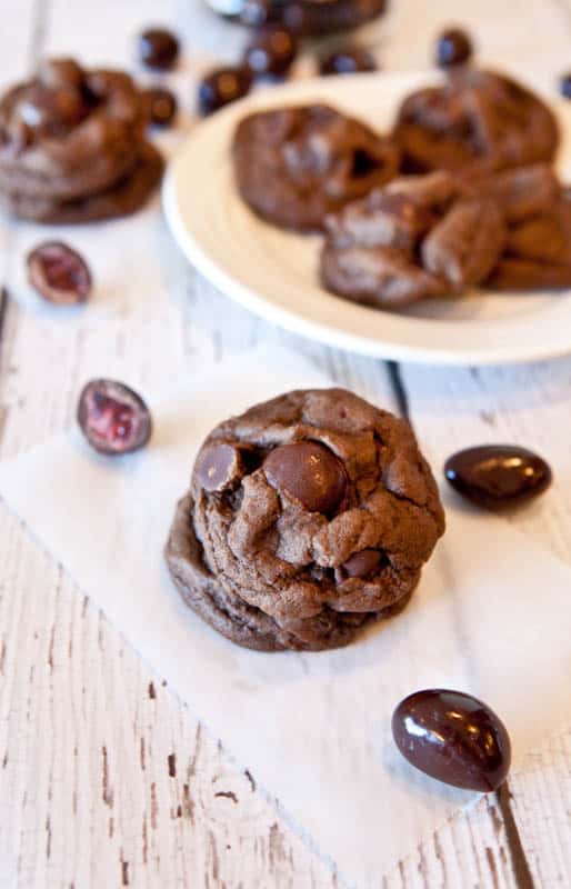 Stuffed Dark Chocolate Chocolate-Chip Cookies