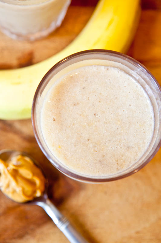Creamy Cookie Butter White Chocolate Banana Smoothie