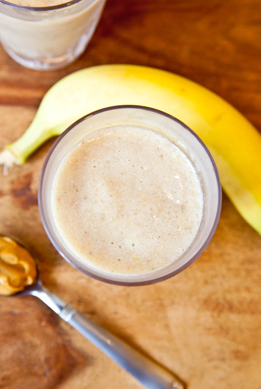 Cookie Butter White Chocolate Banana Smoothies