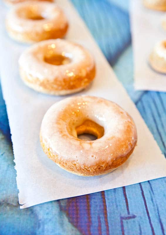 Baked Eggnog Vanilla Donuts