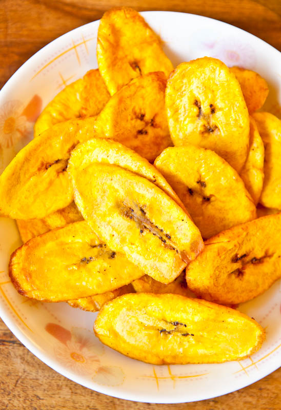 Bowl of plantain slices