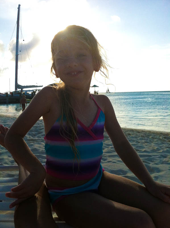 Daughter Skylar at the beach