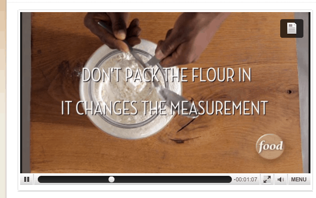 Food network proper measurement 