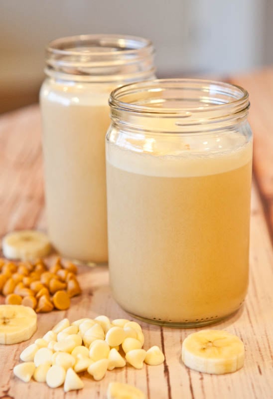 Banana Cream Pudding Pie & Caramel Smoothies in jars