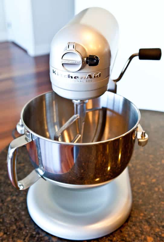 Grey kitchen aid mixer