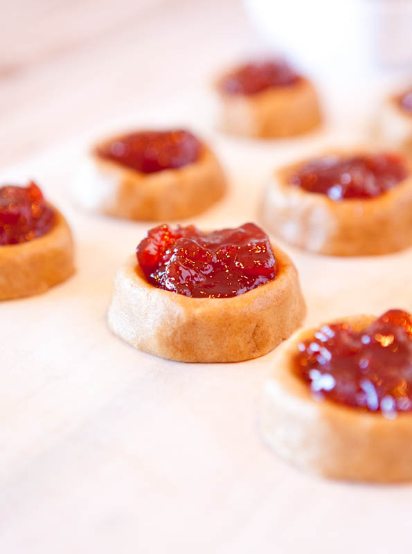 Peanut butter and Jelly thumbprint cookies 