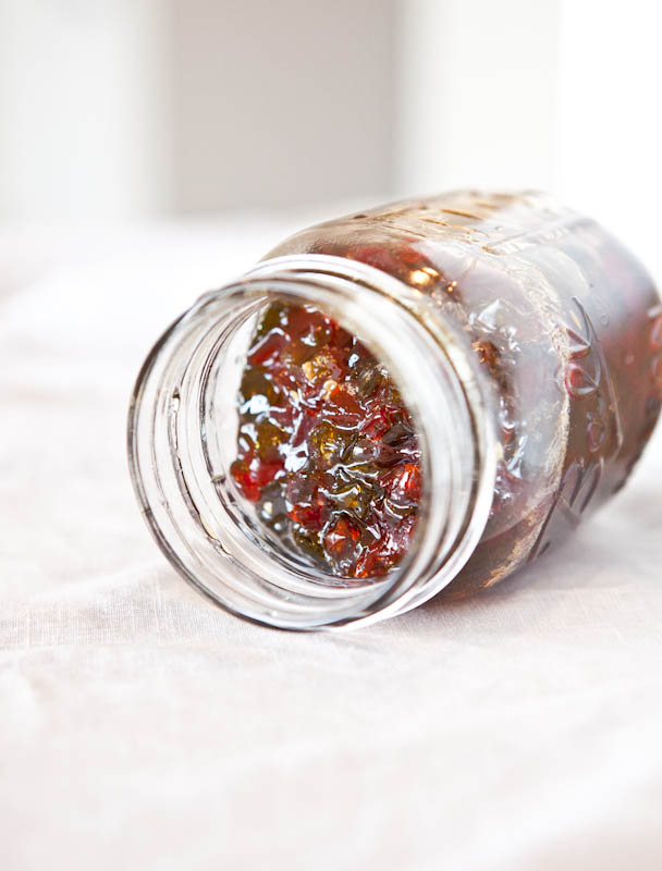 stovetop hot pepper jelly in jar