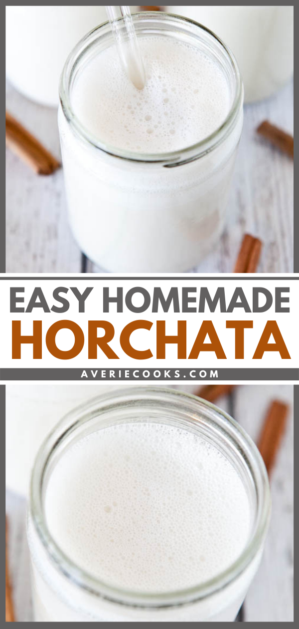 Homemade Horchata — This easy horchata recipe requires some planning, but it's so easy to make! Just soak your ingredients overnight, then blend them up! 
