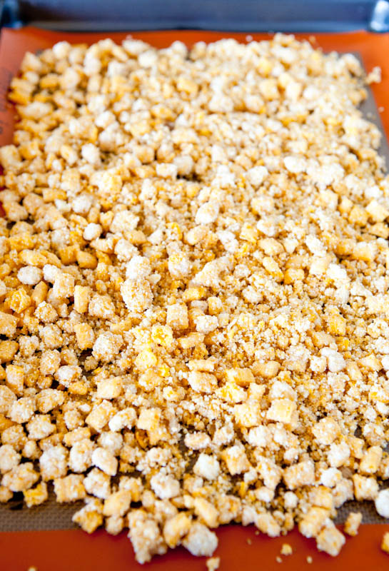 Pre-baking Buttery Toasted Captain Crunch 