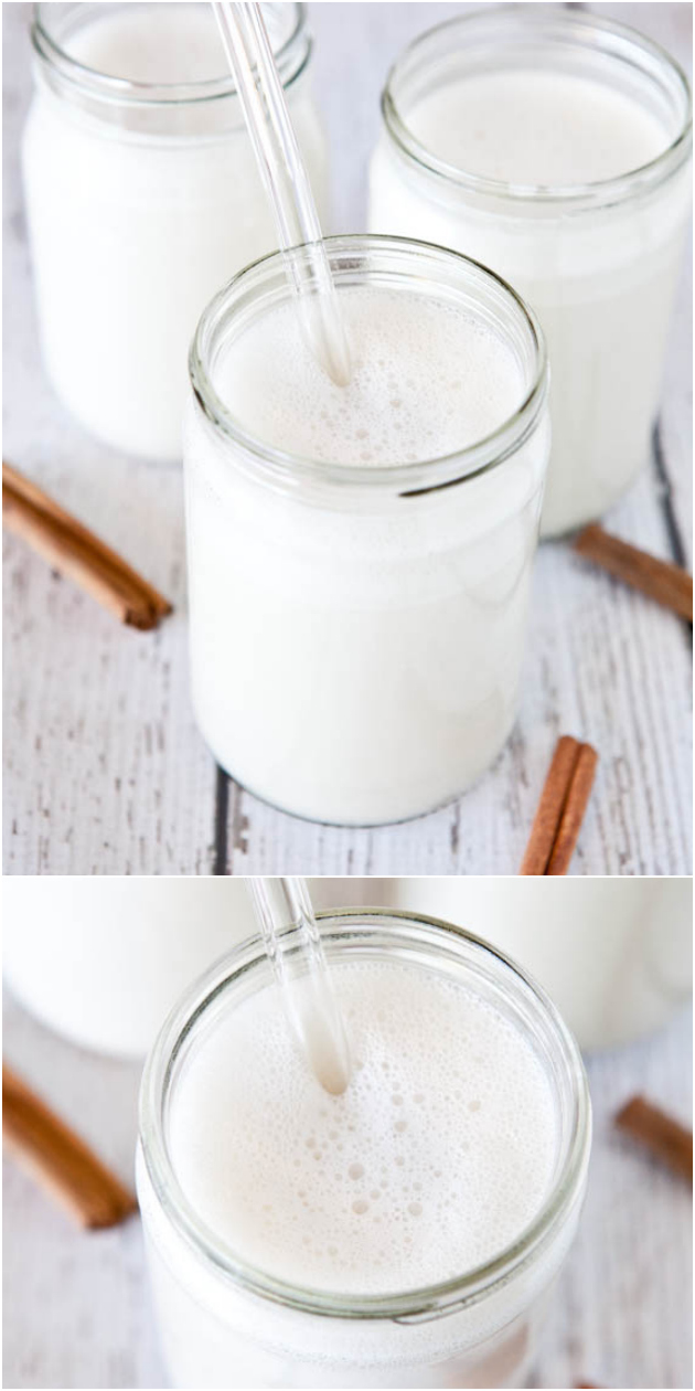 Homemade Horchata (vegan, GF) - This creamy, smooth, nourishing & healthy beverage is as easy to make as turning on your blender!