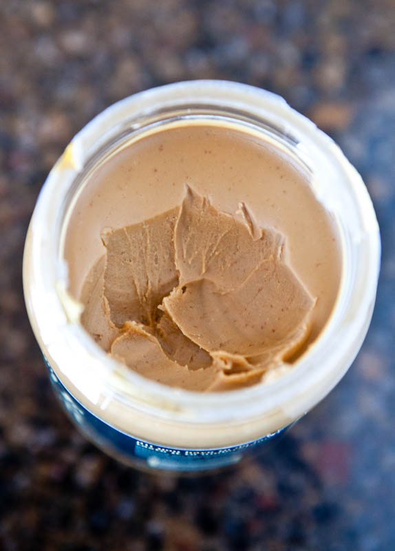 Open jar of speculoos cookie butter