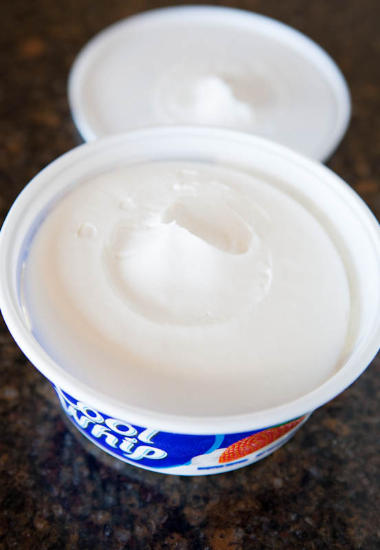 Cool whip open container