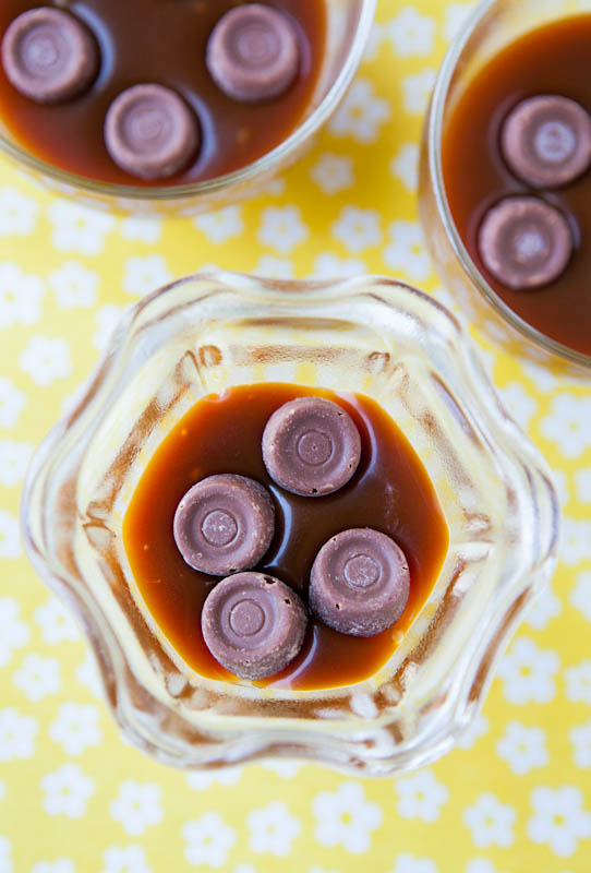 Rolo candies in caramel
