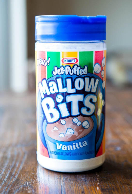 Jet-puffed vanilla marshmallow bits