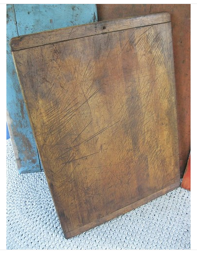 antique pine wood dough board
