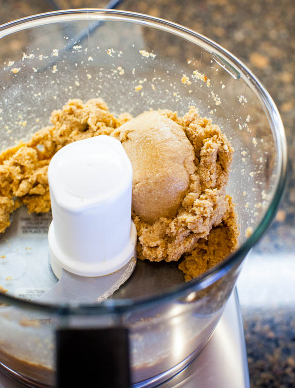 Food processor with peanut butter