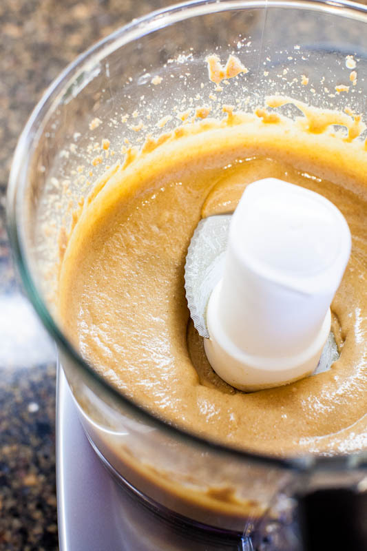 Food processor with peanut butter