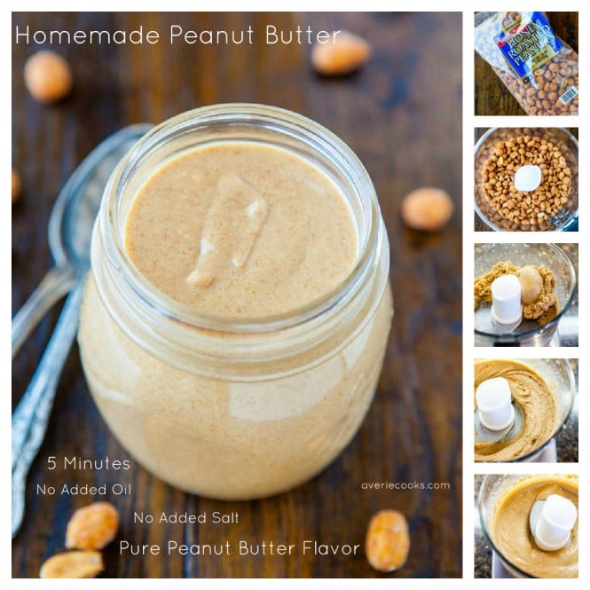 Homemade Peanut Butter pic collage