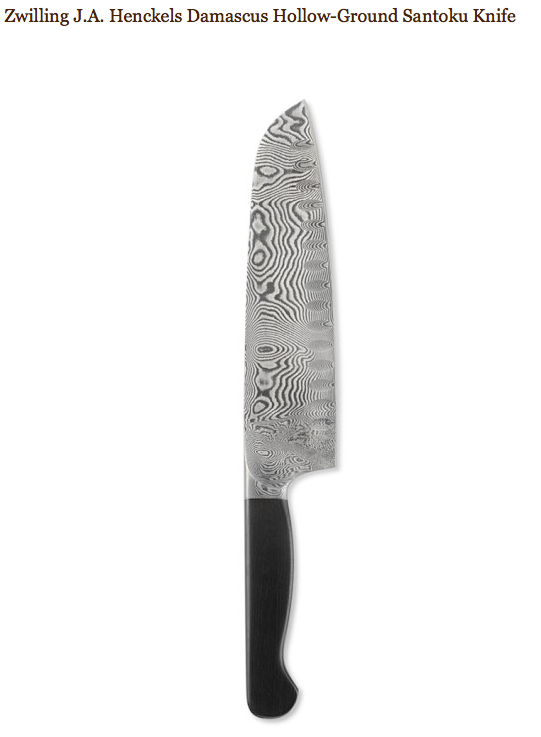 Henckels Santoku patterned knife