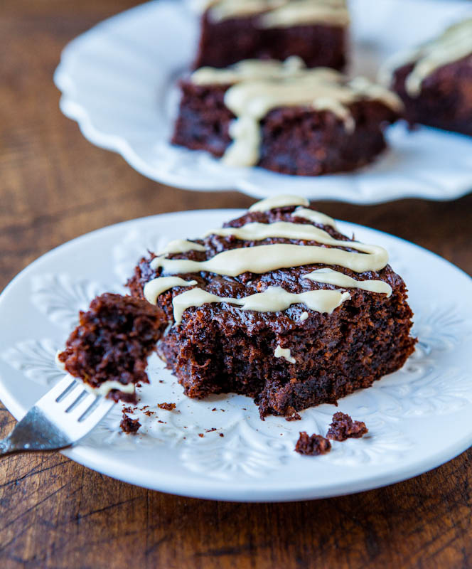 Banana Bread Brownies with Browned Butter Cream Cheese Frosting