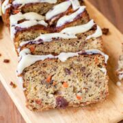 Makes one 9-by-5-inch loaf (I made as one 9-by-5-inch loaf but suggest dividing batter among two 8-by-4-inch loaves and reduce baking time by about 10 minutes; or bake as a 10- or 12-cup Bundt cake, adjusting baking time as necessary)