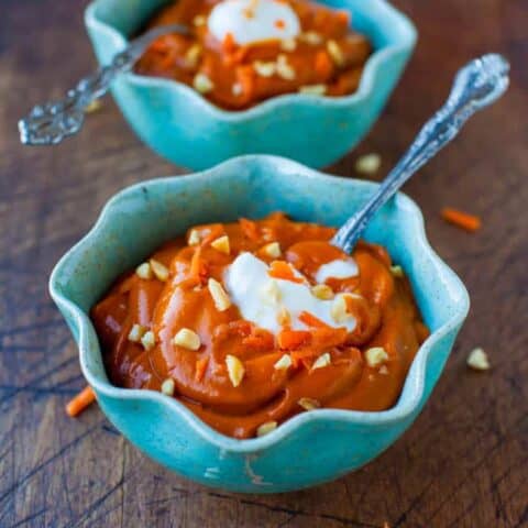 Roasted Carrot and Red Pepper Peanut Soup