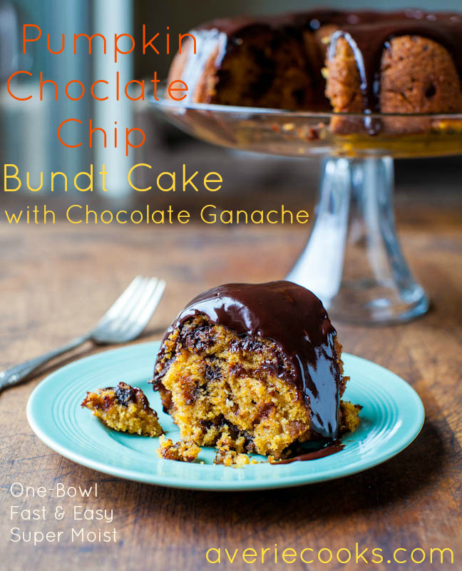 Pumpkin Bundt Cake with Chocolate Ganache | Sweet Treats to Bake This Fall | Sweet Treats List